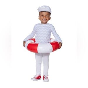 Pinkfong Baby Shark Blue Costume Set Inner Tube Sound Chip Toddler Size 2T-4T